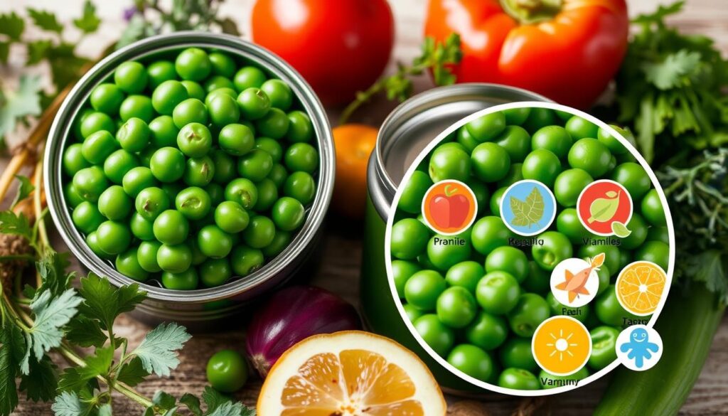 Wartości odżywcze groszku konserwowego