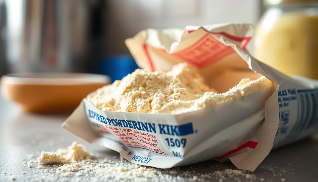 Przeterminowany budyń w proszku