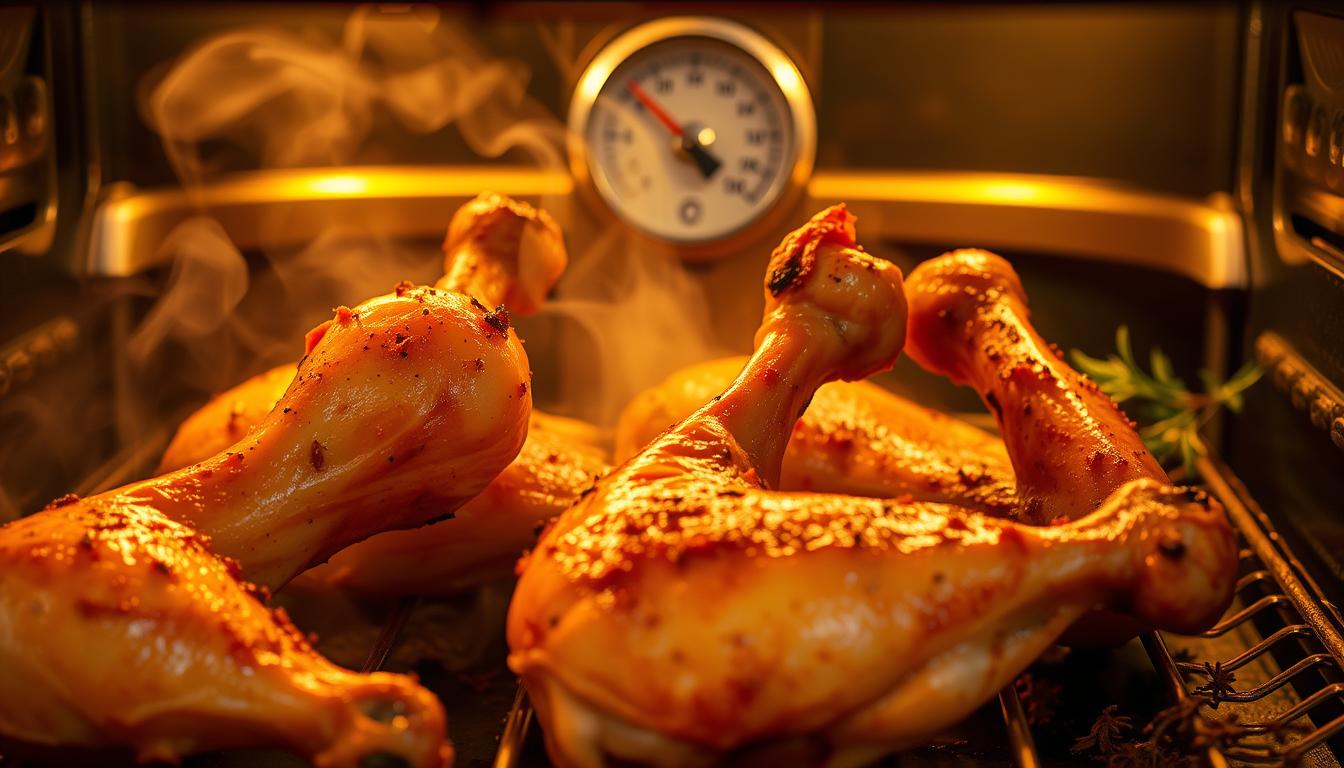 W jakiej temperaturze piec pałki z kurczaka?