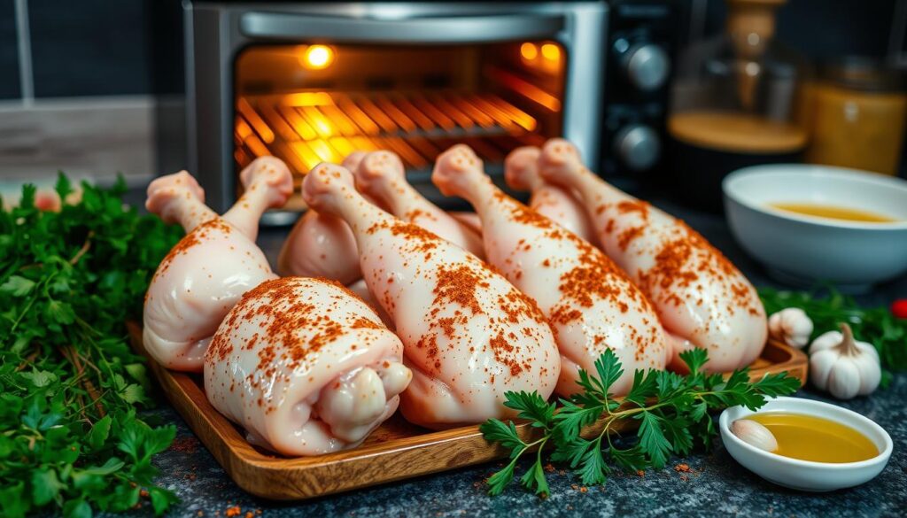 przygotowanie pałek z kurczaka