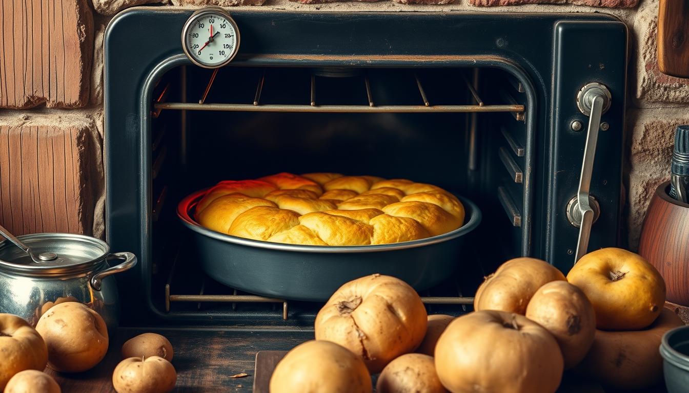 W jakiej temperaturze piec babkę ziemniaczaną?