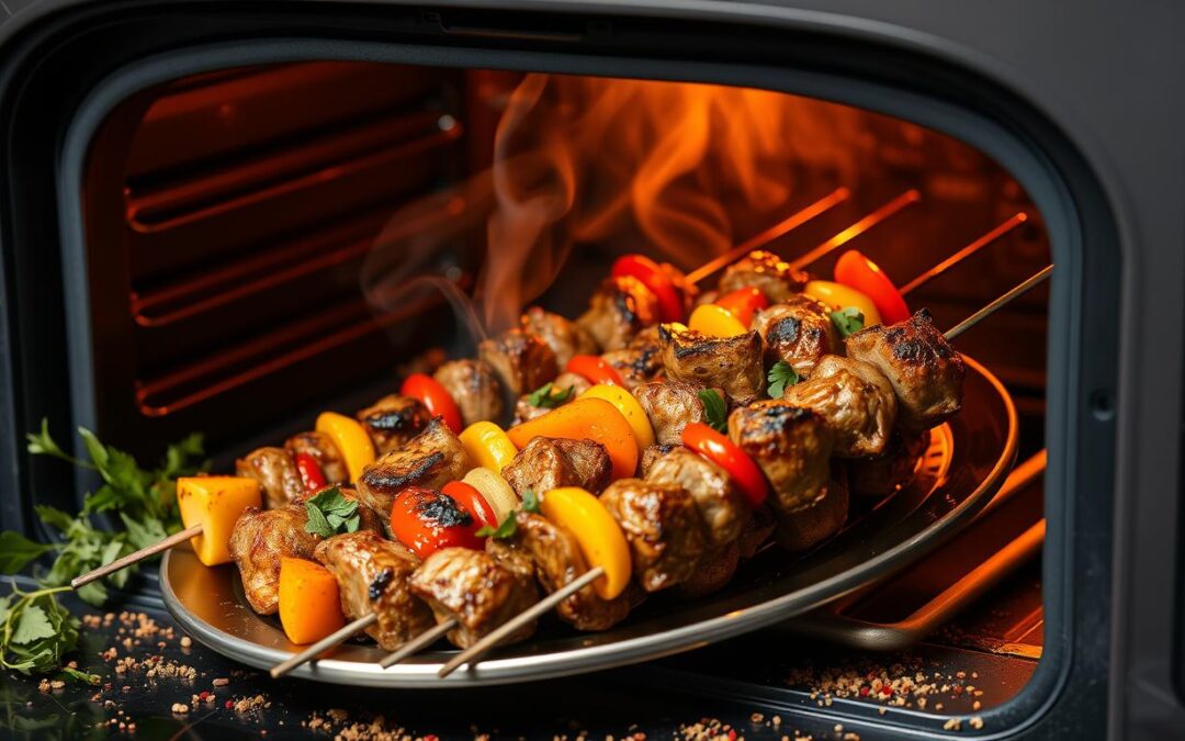 W jakiej temperaturze piec szaszłyki w piekarniku?