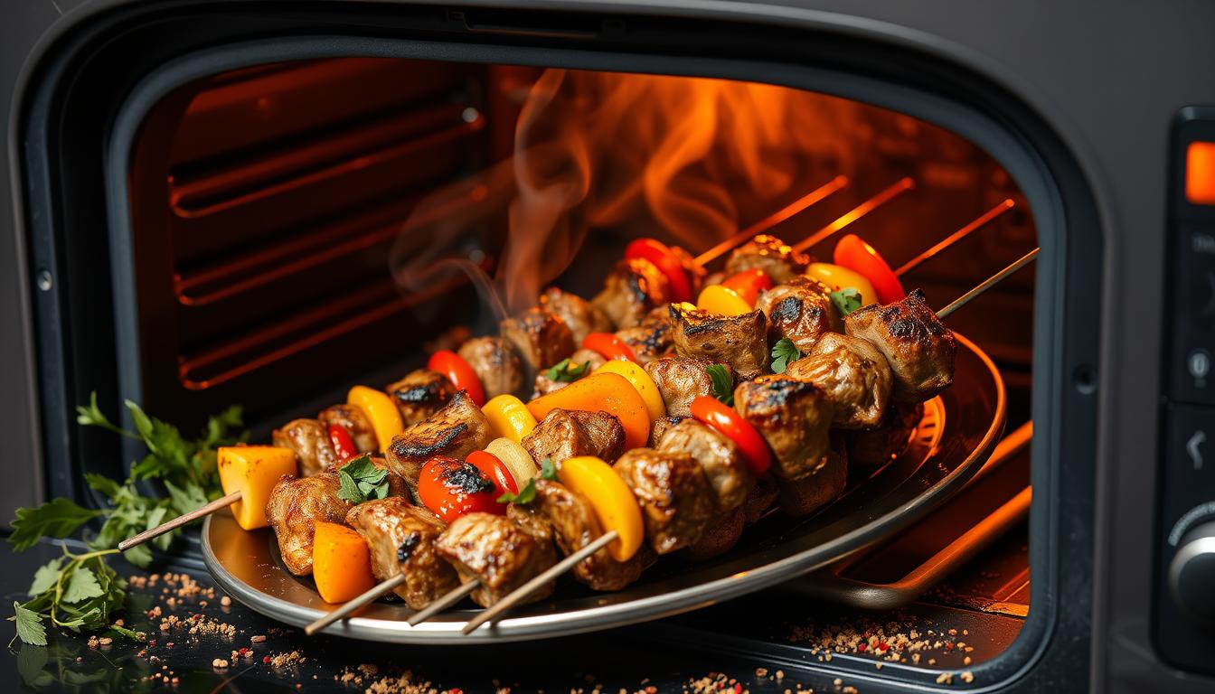 W jakiej temperaturze piec szaszłyki w piekarniku?