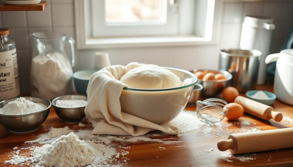 przygotowanie ciasta drożdżowego