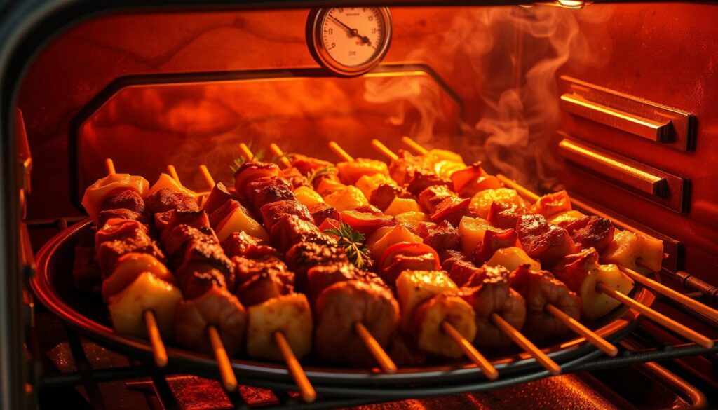 temperatura pieczenia szaszłyków